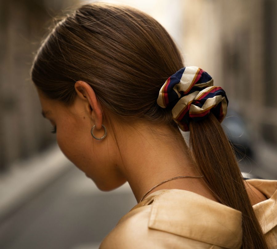 Glamorous low ponytail result