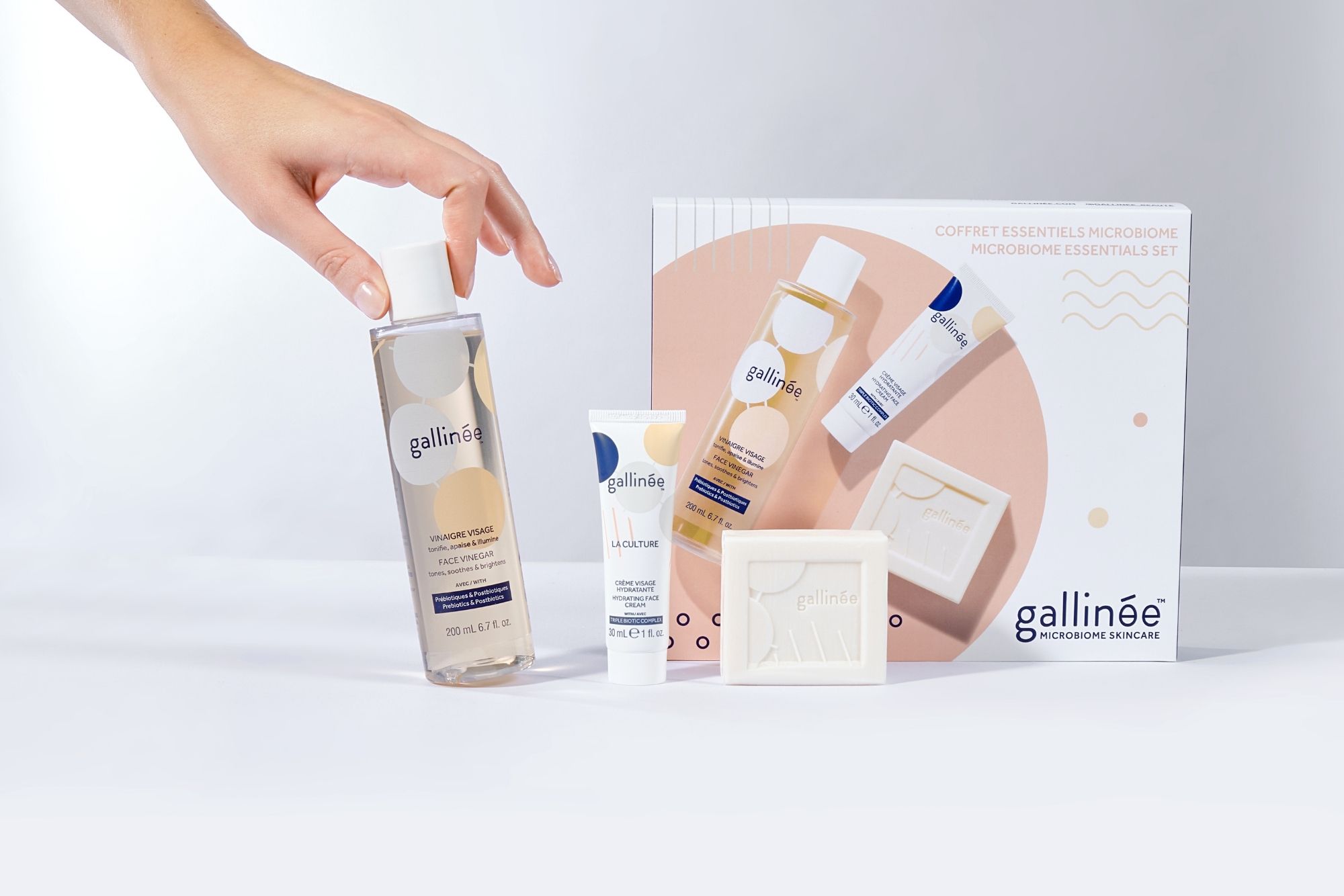 Gallinée, microbiome skincare. Veganuary