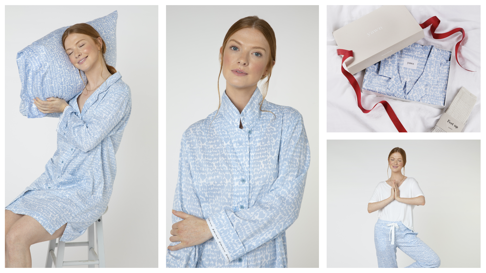 Yawn love heart pjs