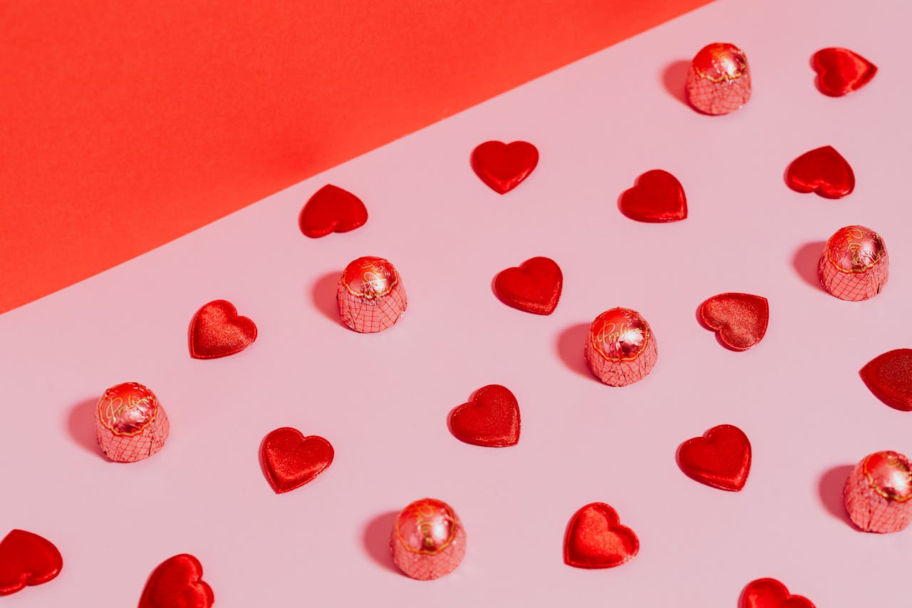 Valentines Day love hearts