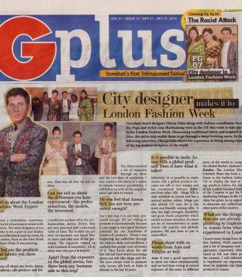 RWL collection featured in G Plus Paper India