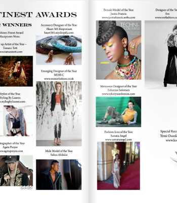 Award nominees featured in Arise Magazine