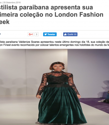 Model wears Valdenize Sores collection at LFW