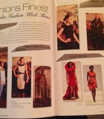 Designers and models magazine editorial feature