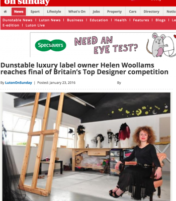 Helen Woollams Hellavagirl in local paper
