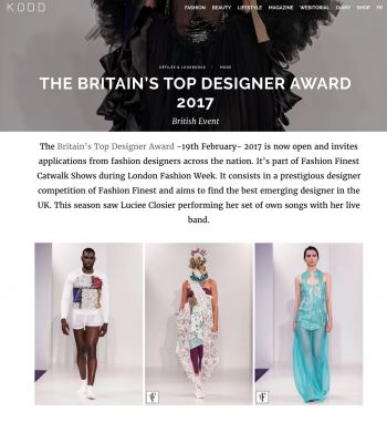 Britain's Top Designer Awards designers call