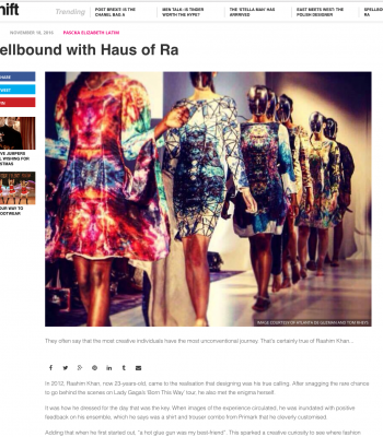 Hause of Ra's LFW show featured in Shift Magazine