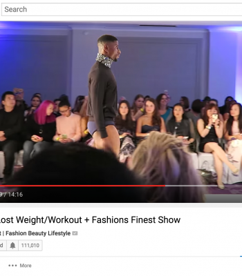 Male models walks the catwalk at Fashions Finest LFW show