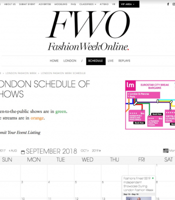 Fashion Week Online Press clipping