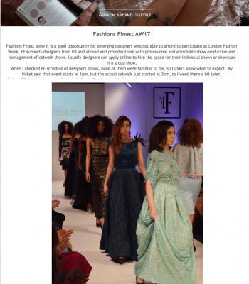 Fashions Finest's designer featured in Kkaru