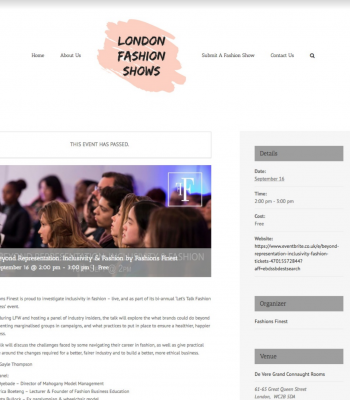 London Fashion Show Feature