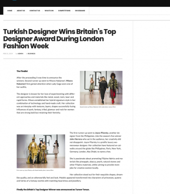 London TV press clipping