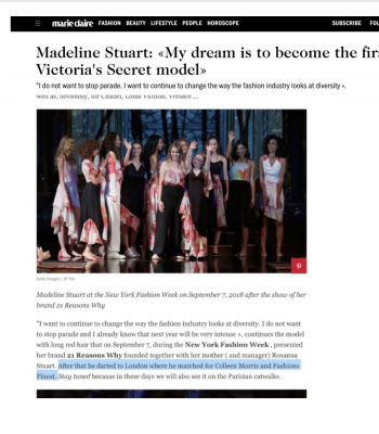 Marie Claire Press clipping