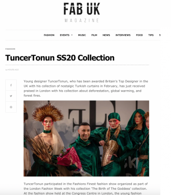 Tuncer showcases the birth of the Godess collection