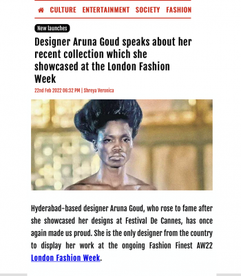 Aruna Goud at fashions Finest